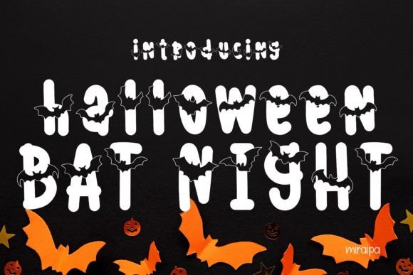 Bat Night Font: A Spooky Display Typeface for Web Design