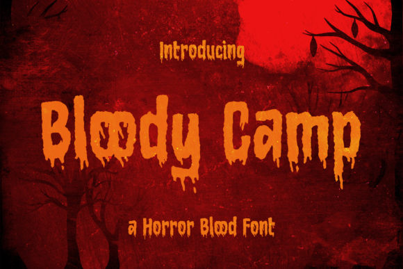 Bloody Camp: A Melting Typeface for Horror Editorial Design
