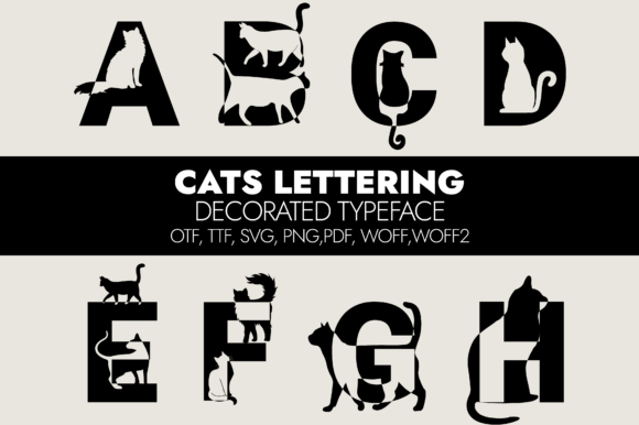 Cats Lettering: A Unique Decorative Font for Small Business Branding