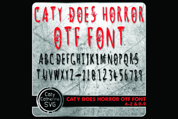 Caty Does Horror: A Spooky Display Font for Editorial Design