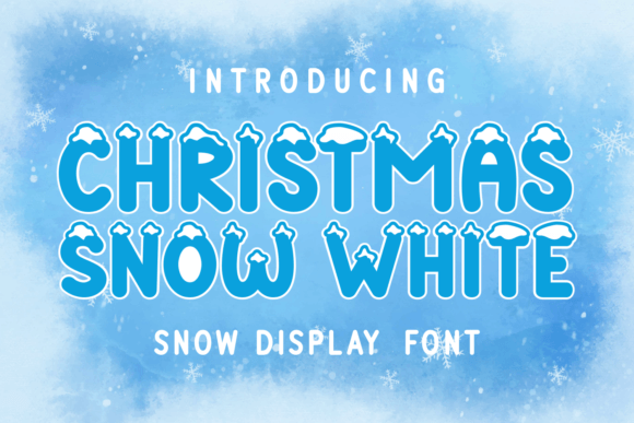 Christmas Snow White: A Festive Display Font for Web Design