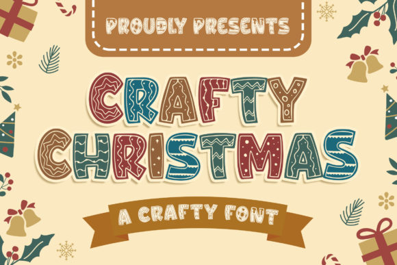 Crafty Christmas: A Festive Display Font for Editorial Design