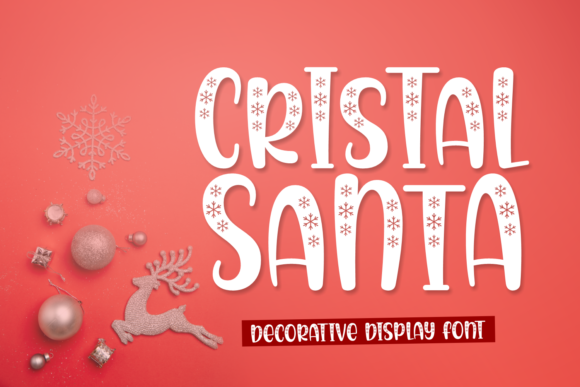 Cristal Santa: A Charming Decorative Font for Makers
