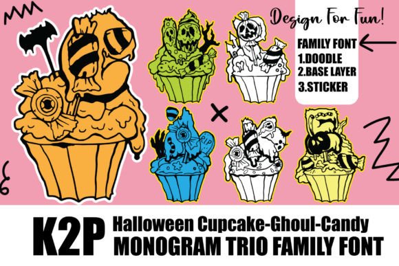 Cupcake Ghoul Candy: A Spooky Font for Branding