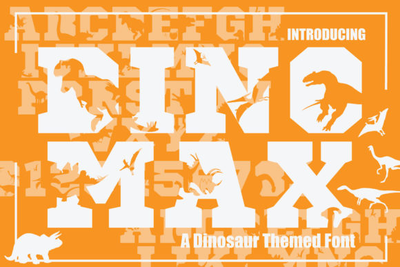 Dinomax: The Playful Decorative Font for Makers