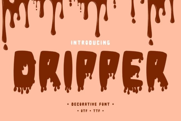 Dripper: A Playful Decorative Font for Web Headers