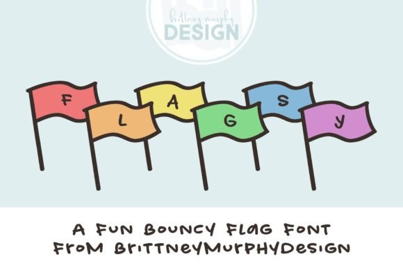 Flagsy: A Playful Decorative Font for Editorial Layouts