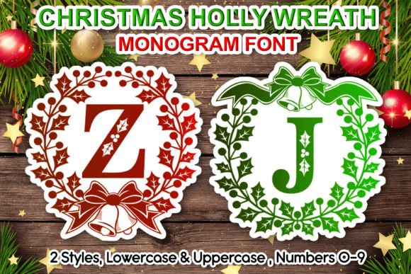 Holly Wreath: A Decorative Font for Modern Web Design