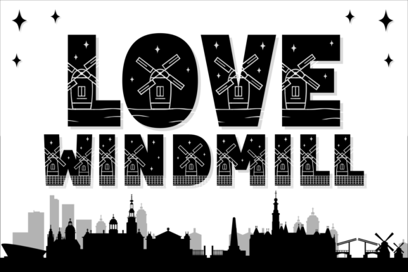 Love Windmill: A Whimsical Decorative Font for Editorial Design