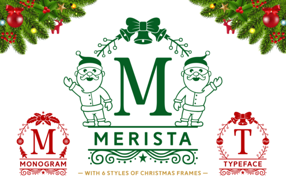 Merista: A Festive Decorative Font for Makers
