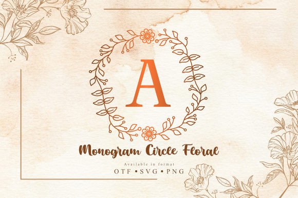Monogram Circle Floral: A Typeface for Elegant Branding
