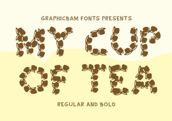 My Cup of Tea: A Playful Decorative Font for Branding