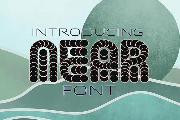 Near Typeface: A Decorative Font for Editorial Design