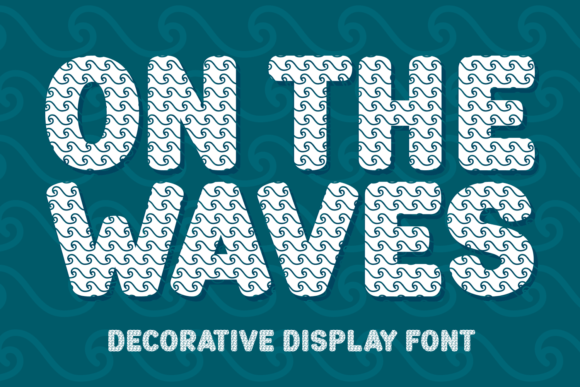 On the Waves: A Decorative Font for Summer Editorial Design