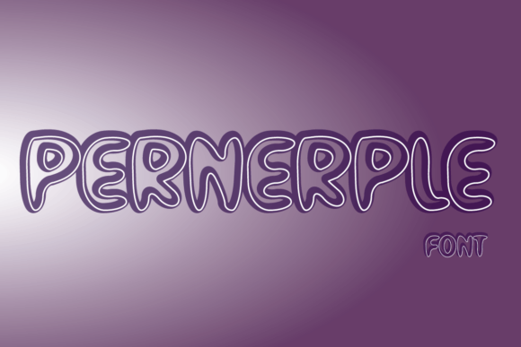 Pernerple: A Playful Decorative Font for Small Business Branding
