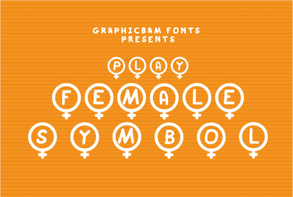 Play Female Symbol: A Bold Decorative Font for Crafters