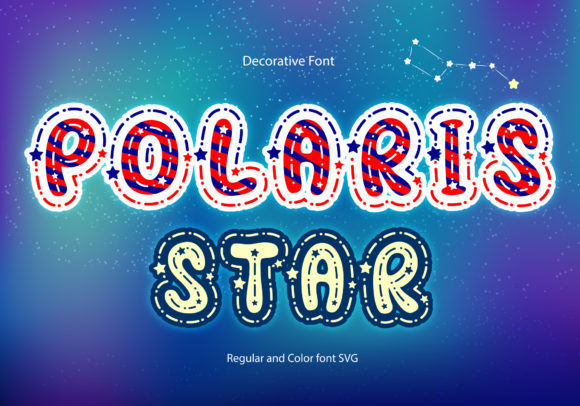 Polaris Star: A Playful Decorative Font for Editorial Design