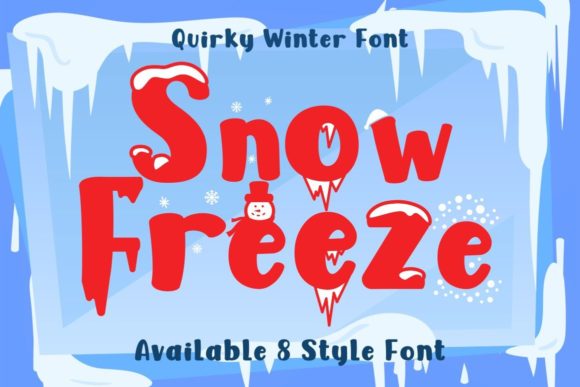 Snow Freeze Font: A Playful Typeface for Winter Brands