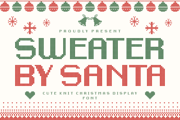 Sweater by Santa: A Festive Display Font for Marketers